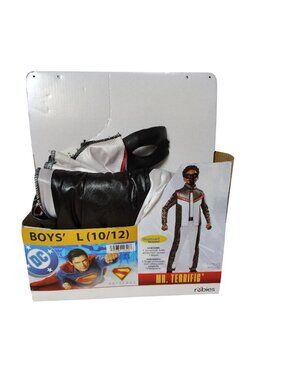 DC Mr. Terrific Boys L (10/12) Halloween Costume Jumpsuit and Mask